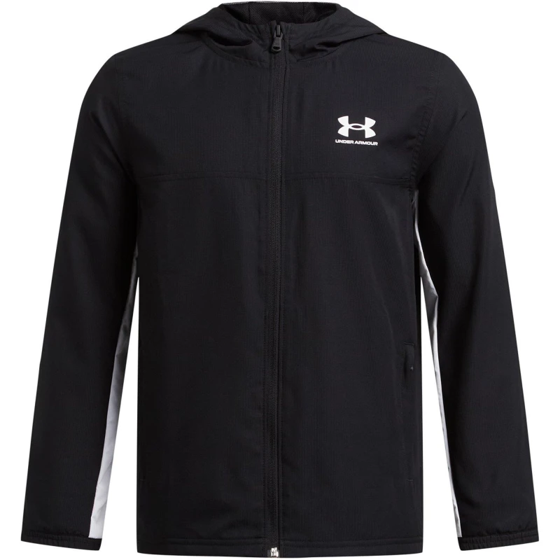 Image of Under Armour Rival Zip Jacket Juniors - Black 7 - 8 Years