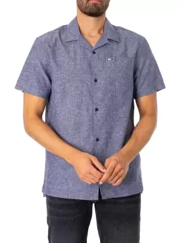 Image of Classic Linen Camp Short Sleeved Shirt