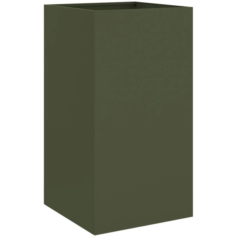 Image of VIDAXL Planter Olive Green 42x38x75cm Steel Vidaxl 8721012364387