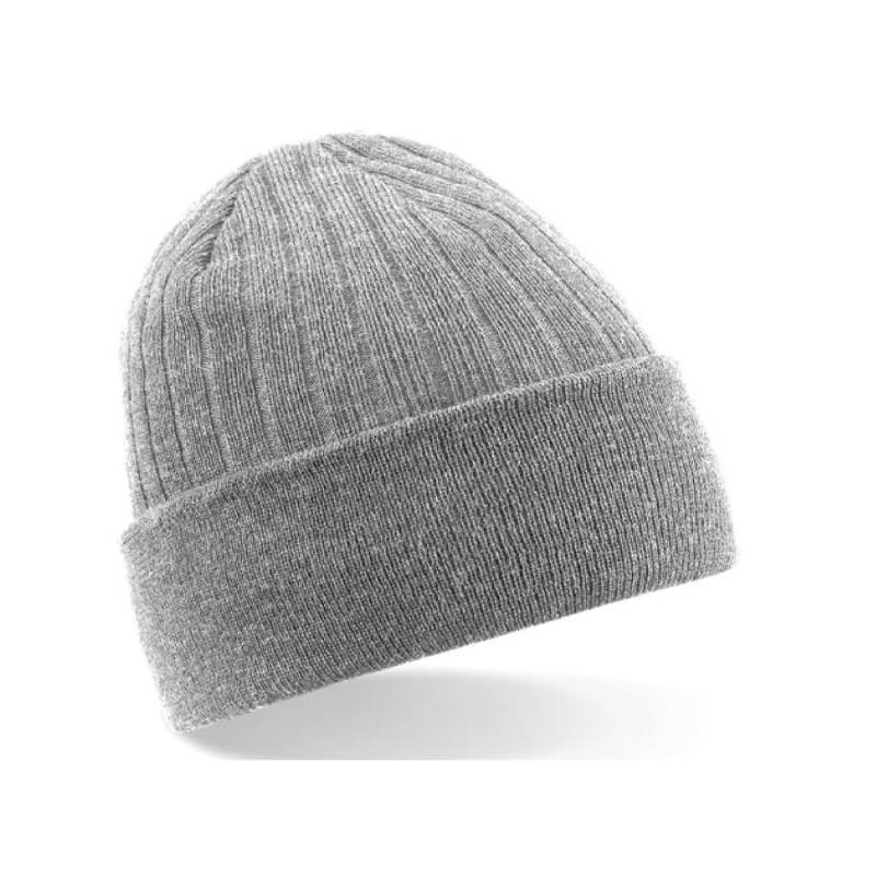 Image of Beechfield Beechfield Men Thinsulate Beanie in Grey Grey One Size Male 5063417923121