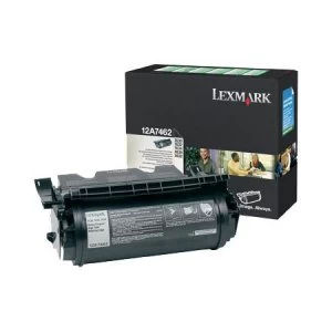 Image of Lexmark 12A7462 Black Laser Toner Ink Cartridge