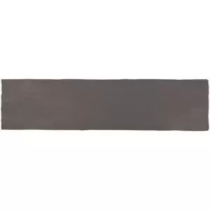 Image of Charcoal Grey Rustic Effect Wall Tile 7.5 x 30cm - Artisan