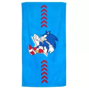Image of Official Sonic the Hedgehog Modern Sonic Go Faster Towel