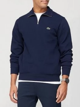 Image of Lacoste Funnel Neck Track Top - Navy