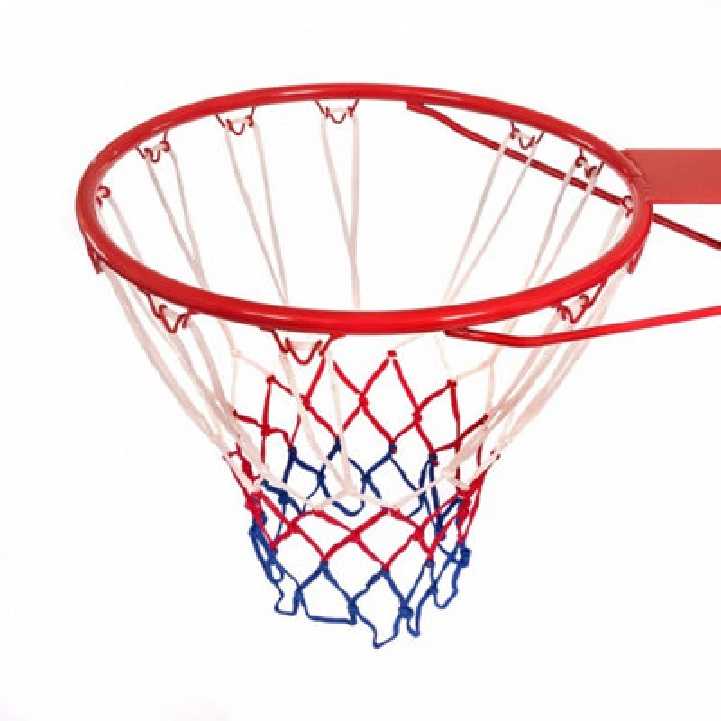 Image of Oypla Heavy Duty Wall Mounted Full Size Red Basketball Hoop Rim And Net