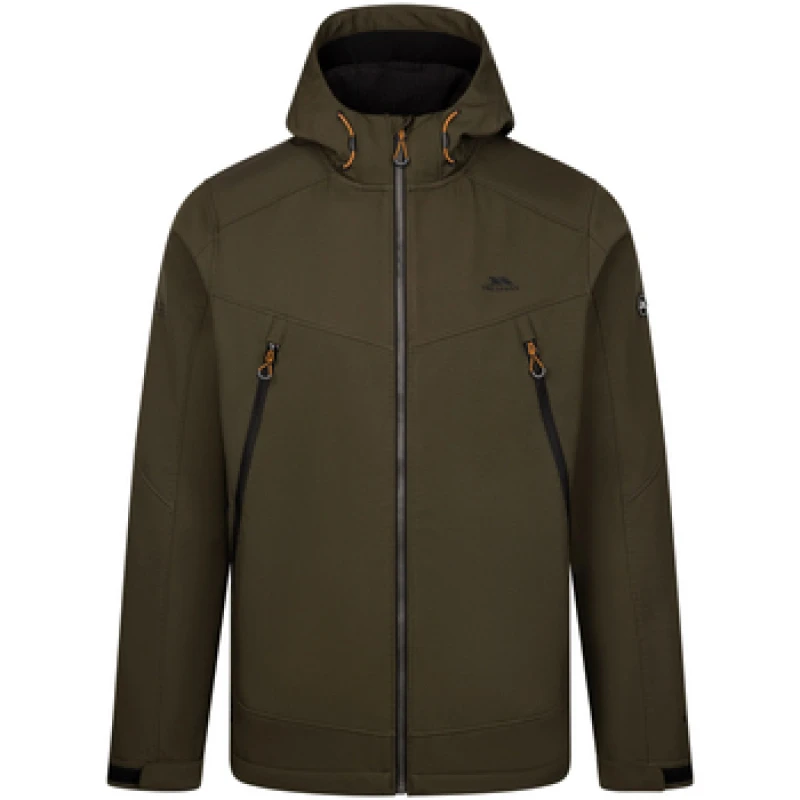 Image of Trespass Trespass Men Hubbard Soft Shell Jacket in Brown Size: X-Small Brown XS Male 5063703962230