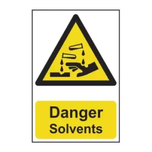 Image of Danger Solvents - PVC (200 x 300mm)