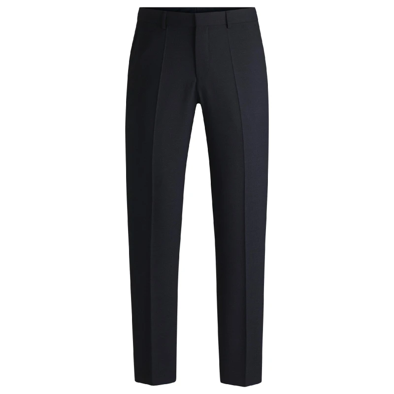 Image of Boss Mens Leon Mm Straight Leg Trousers Dark Blue male 32