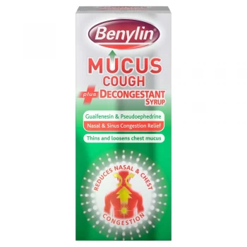 Image of Benylin Mucus Cough plus Decongestant Syrup - 100ml