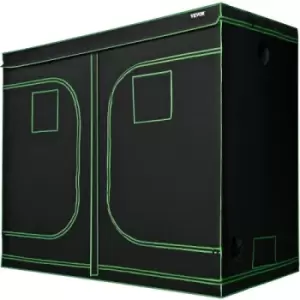 Image of VEVOR Grow Tent, 96" x 48" x 80" Hydroponics Mylar Reflective Room with Observation Windows and Removable Floor Tray, 100% Lightproof Large Closet for