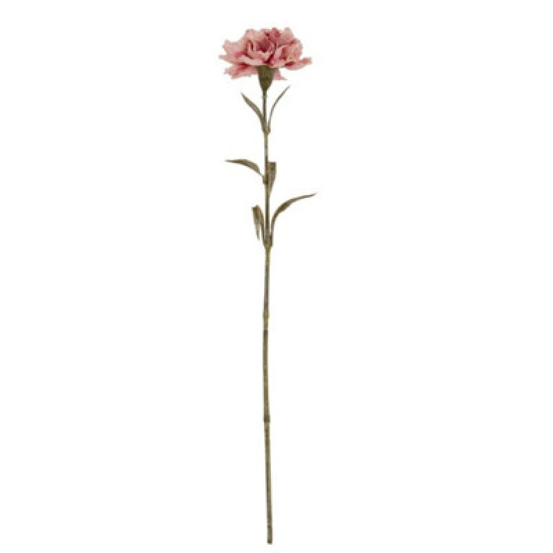 Image of Hill Interiors Pink Carnation Stem Artificial Flower - Plastic - L11 X W10 X H56cm - Pink