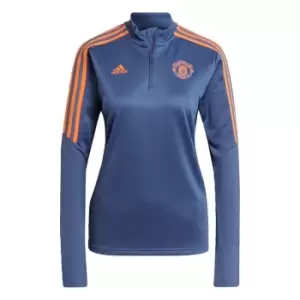 Image of adidas Manchester United Condivo 22 Training Top Womens - Blue