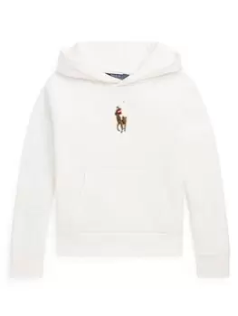 Image of Ralph Lauren Girls Hoodie - White, Size Age: 16 Years=Xl, Women