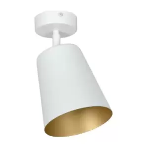 Image of Emibig Prism White/Gold Single Spotlight 1x E27