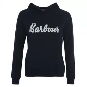 Image of Barbour Womens Otterburn Hoodie Navy 8