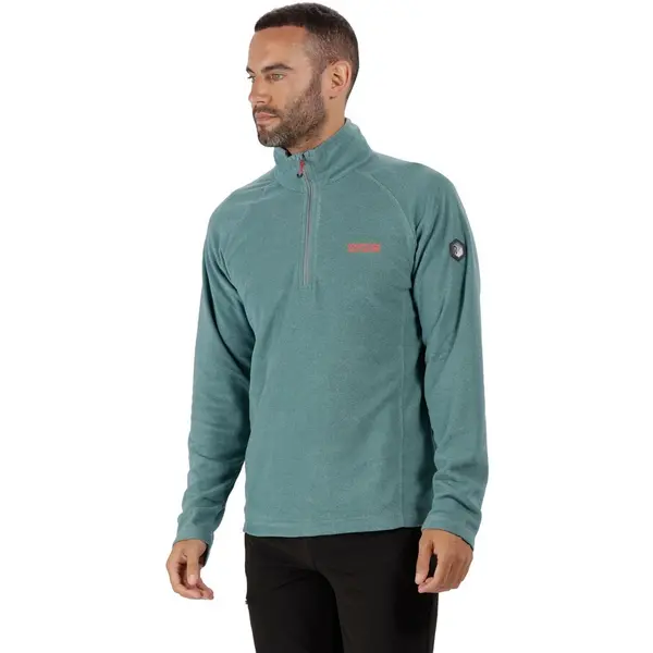 Image of Regatta Mens Montes Lightweight Half Zip Summer Fleece Top M - Chest 39-40' (99-101.5cm) Moroccan Blue RMA212-4VK-M