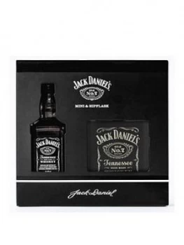 Image of Jack Daniels Jack Daniel'S No 7 Miniature And Hipflask Gift Set