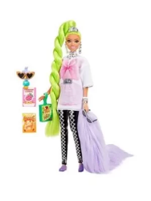 Image of Barbie Extra Doll #11 In Oversized Tee & Leggings With Pet Parrot
