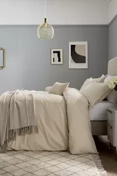 Image of Serenity Frill' Cotton Duvet Set