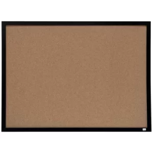 Image of Nobo Cork Notice Board with Slim Frame 585 x 430mm, Black