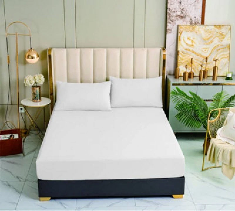Image of Ezysleep Ezysleep 100% Egyptian Cotton White Fitted Sheet Size: Single White Single Unisex 0721545407207