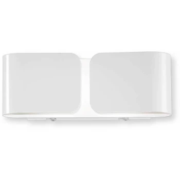 Image of Ideal Lux Clip - 2 Light Indoor Small Wall Light White, G9