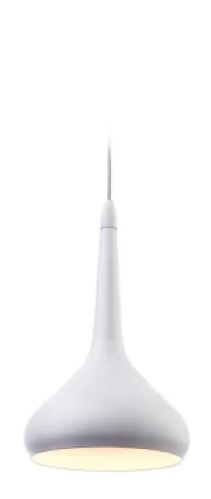 Image of Bar LED 18 Light Ceiling Pendant White Inside