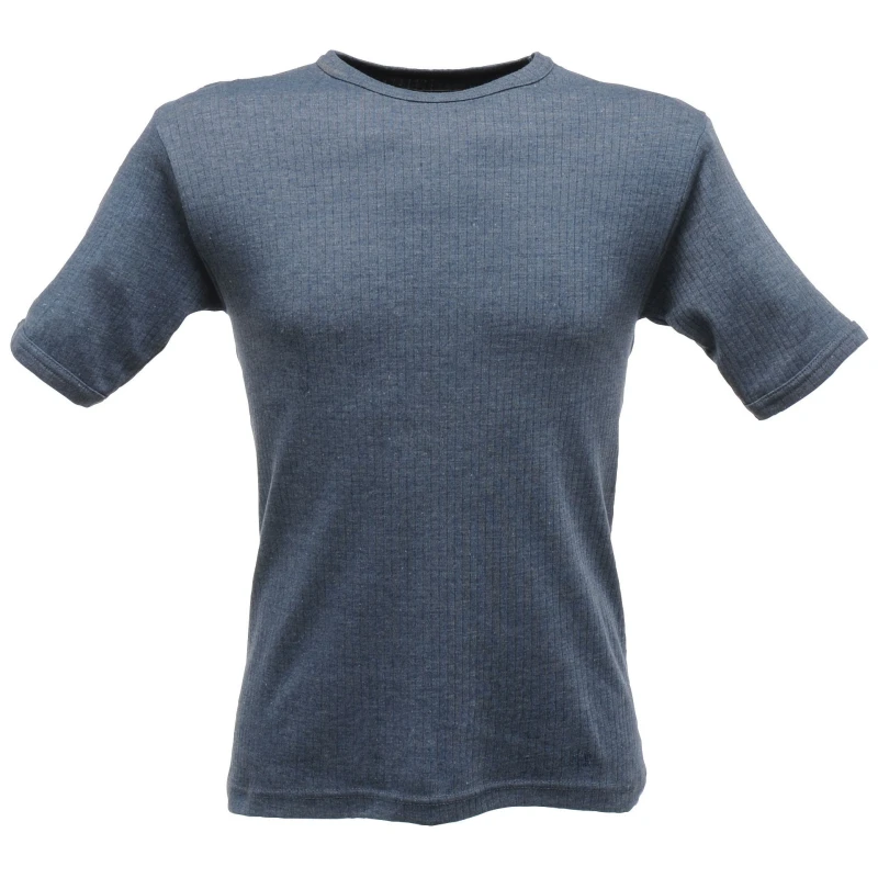 Image of Regatta Professional Mens Thermal Short-Sleeved Base Layer Top in Blue Size: XS Blue Male XS