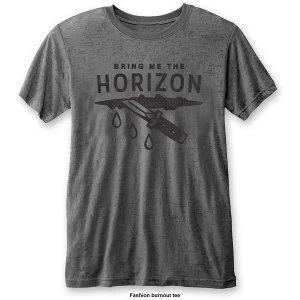 Image of Bring Me The Horizon - Wound Unisex X-Large T-Shirt - Grey