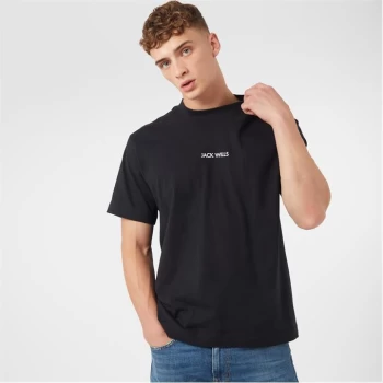 Image of Jack Wills Graphic Logo T-Shirt - Black