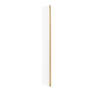 Image of Nuie 215mm Wetroom Return Screen - Brushed Brass