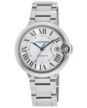 Image of Cartier Ballon Bleu 42mm Silver Dial Automatic Mens Watch WSBB0049 WSBB0049