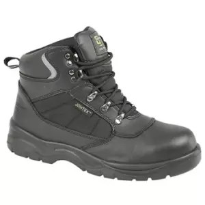 Image of Grafters Mens Safety Waterproof Hiker Type Toe Cap Boots (43 EUR) (Black) - Black