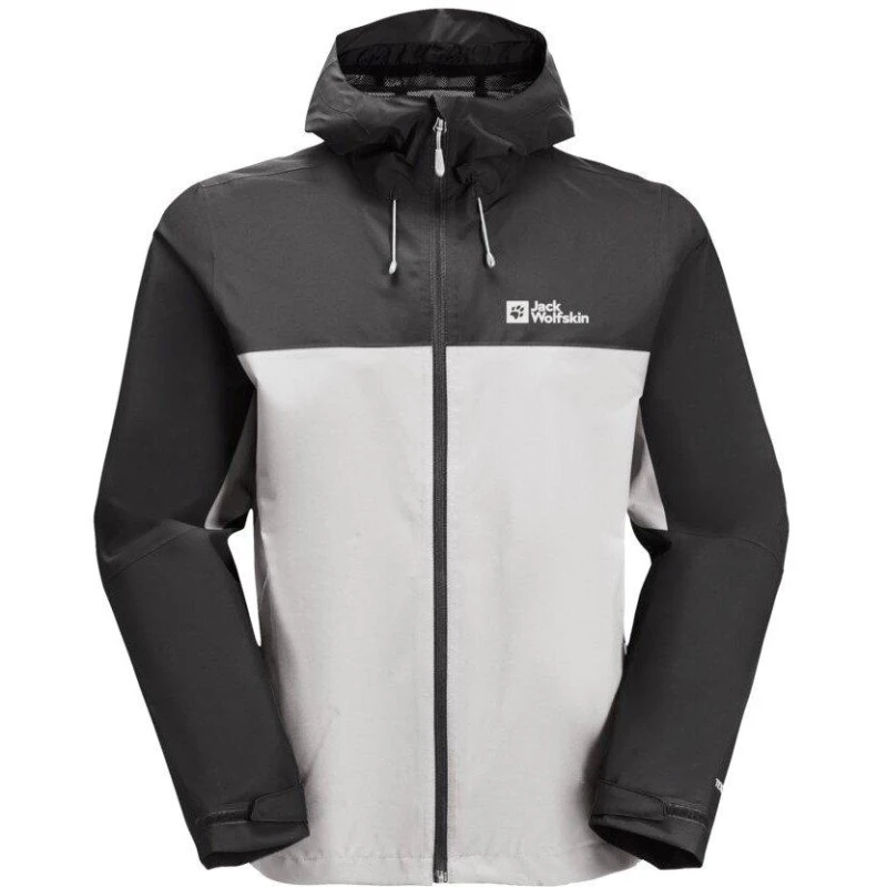 Image of Jack Wolfskin Mens JW Weiltal Waterproof Jacket Cool Grey male Small