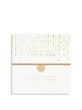 Image of Joma Jewellery MY MOMENTS CHRISTMAS WITH LOVE THIS CHRISTMAS BRACELET, Gold, Women