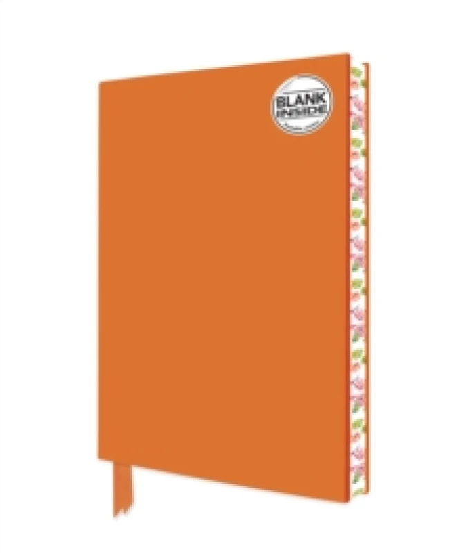 Image of Orange Blank Artisan Notebook (Flame Tree Journals) Notebook / blank book