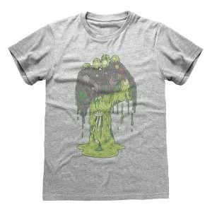Image of X-Box - Zombie Hand Unisex Large T-Shirt - Grey
