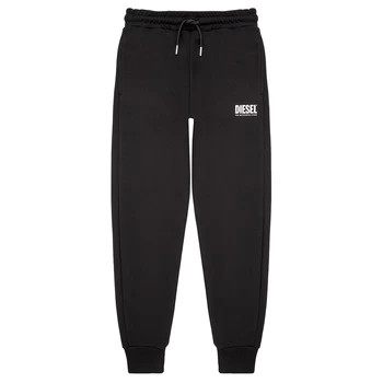 Image of Diesel PTARYLOGO TROUSERS boys's Childrens Sportswear in Black - Sizes 8 years,10 years,12 years