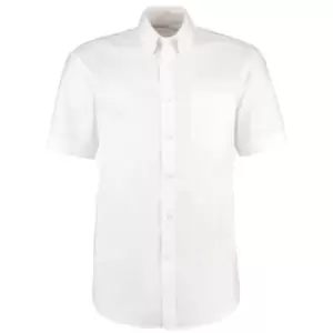 Image of Kustom Kit KK109 Mens 20" Short Sleeve White Oxford Shirt