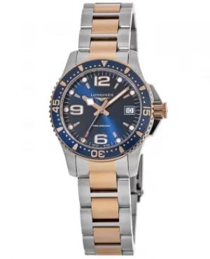 Image of Longines HydroConquest Quartz 34mm Blue Dial Diving Watch Womens Watch L3.340.3.98.7 L33403987