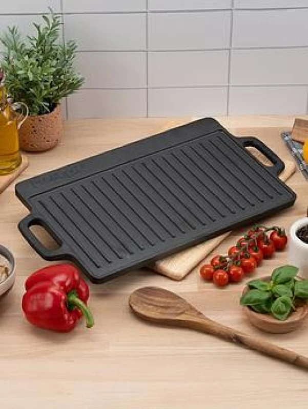 Image of Prestige Cast Iron Double Griddle, Black 56070