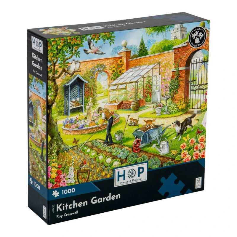 Image of The House Of Puzzles Kitchen Garden, 1000 Piece Jigsaw Puzzle Multi unisex