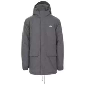 Image of Trespass Mens Glover Waterproof Jacket (3XL) (Dark Grey Marl)