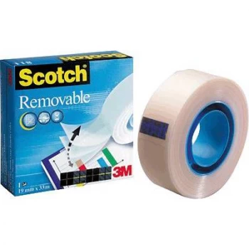 Image of Scotch Magic 811 19mm x 33m Removable Invisible Tape Clear Single