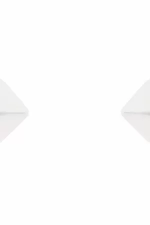 Image of Ladies Karen Millen Silver Plated Geo Stud Earrings KMJ919-01-03