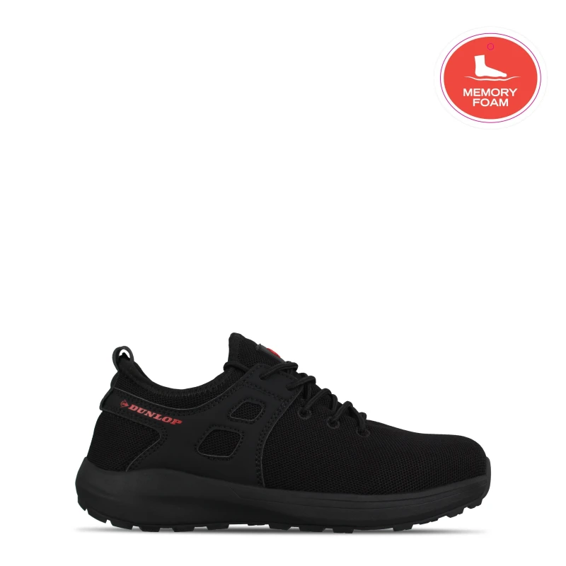 Image of Dunlop Arizona Steel Toe Cap Shoe Mens Black/Red male 6 (39)