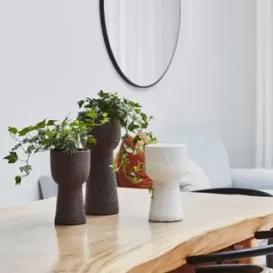 Image of Nico Tall Planter Rustic White, H38cm x D16cm