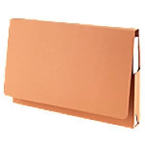 Image of Guildhall Document Wallets PW2-ORGZ Foolscap Orange Manila 35.5 x 23cm 50 Pieces