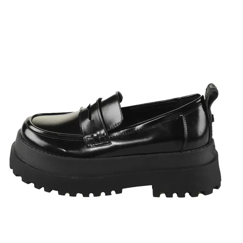 Image of Buffalo Womens moccasins Buffalo Pluto Loafer - Vegan Box Noir Female 40