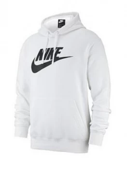 Image of Nike Club Overhead Hoodie - White, Size L, Men